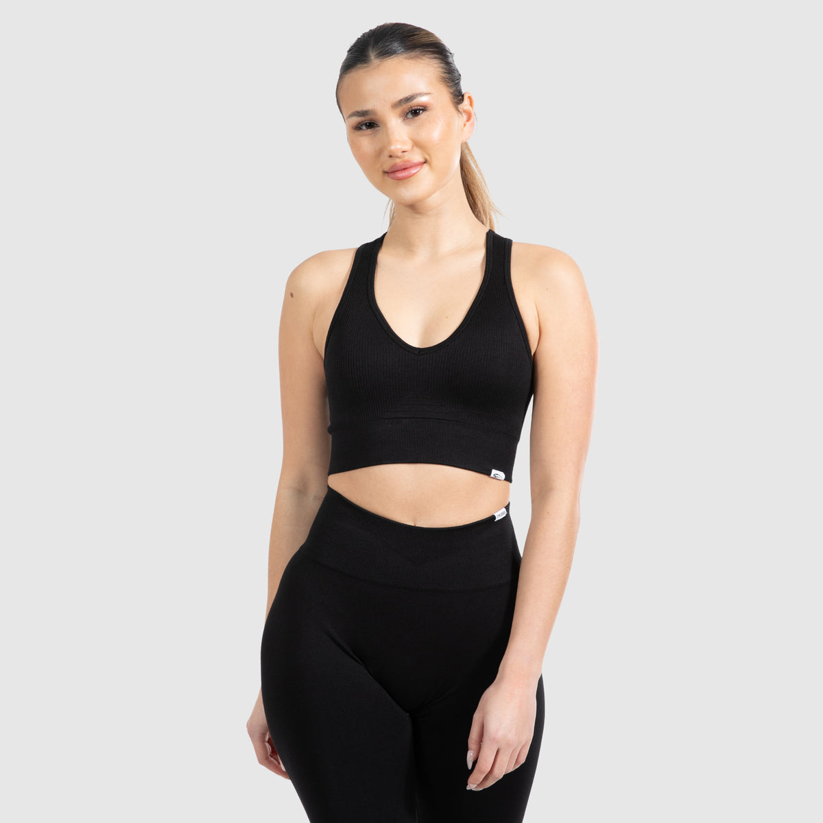 Smilodox Sport-BH Amaze Pro, Seamless Sport Bra Gerippter Stoff Fitness Yoga Alltag Raberback Top, Atmungsaktiv, ohne Bügel, Fitness