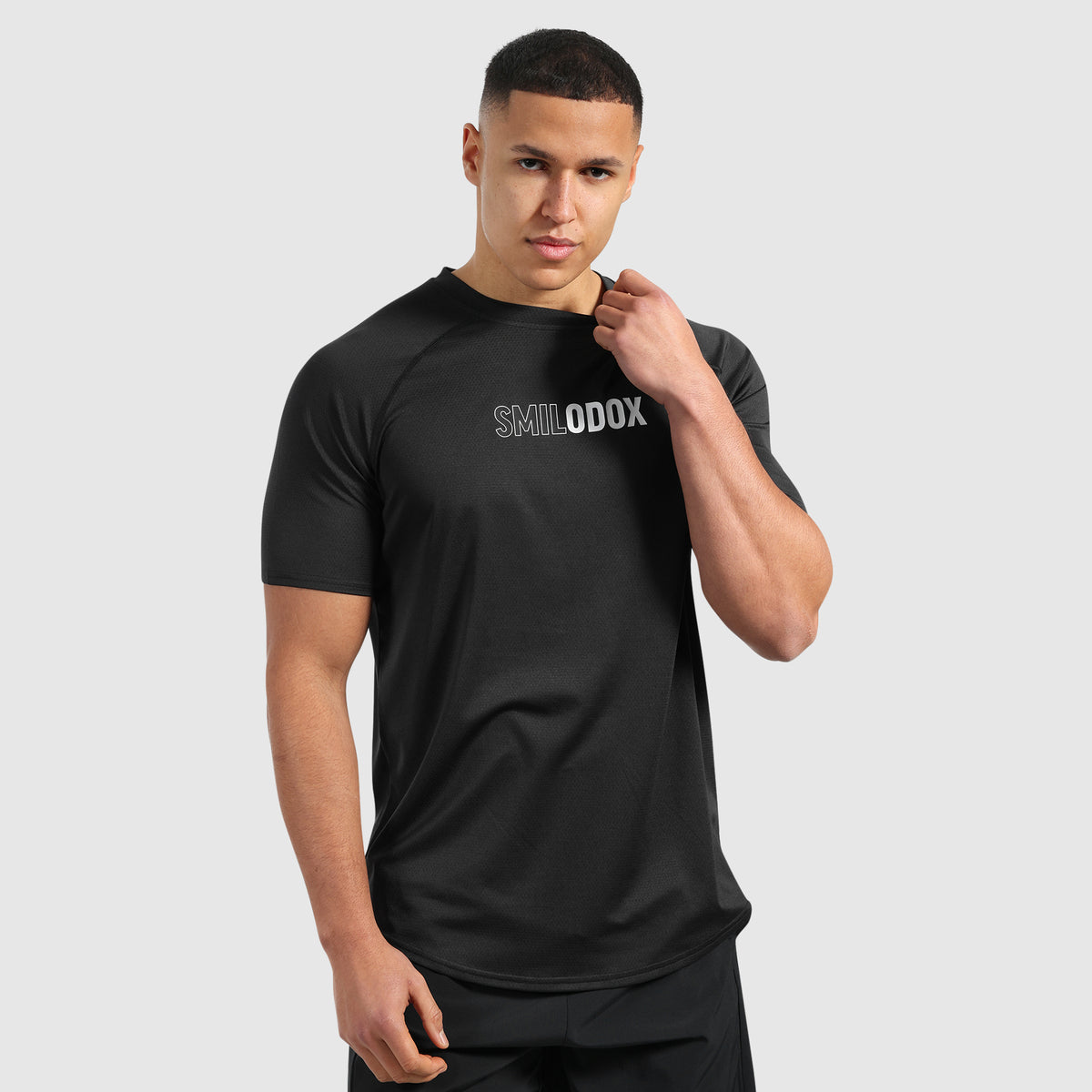 Smilodox T-Shirt Powerfit Pro, Atmungsaktives Funktionsshirt, Schnelltrocknend Strapazierfähiges Kompressionsshirt, Laufen, Gym & Sport